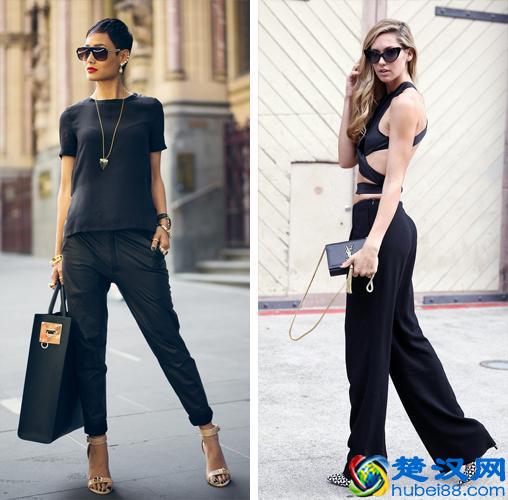 夏季6种黑色上衣穿搭吸睛大法