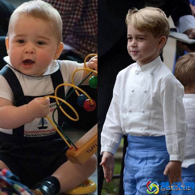 英国王室全家福曝光，小王子可爱到爆炸，威廉王子却变“光明顶”