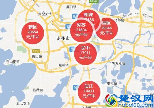 苏州二手房成交量近翻倍，二手房价地图出炉！附近700小区房价！
