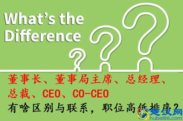 董事长、总经理、总裁、CEO职位高低？各公司创始人任哪个职位？