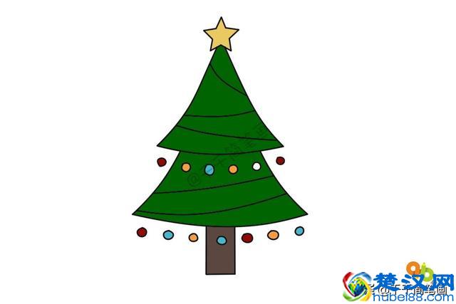 教你3分钟画出10种漂亮的圣诞树，儿童益智简笔画！