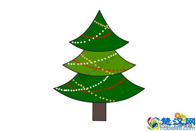 教你3分钟画出10种漂亮的圣诞树，儿童益智简笔画！