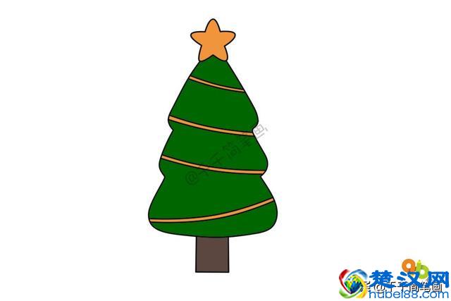 教你3分钟画出10种漂亮的圣诞树，儿童益智简笔画！