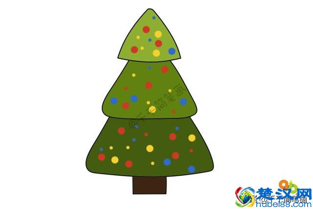 教你3分钟画出10种漂亮的圣诞树，儿童益智简笔画！