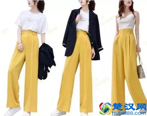 黄色裤子搭配什么颜色的上衣好看？