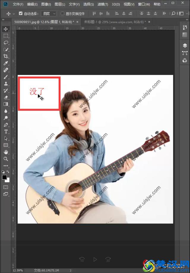 照片上水印太多，如何用PS快速去除？