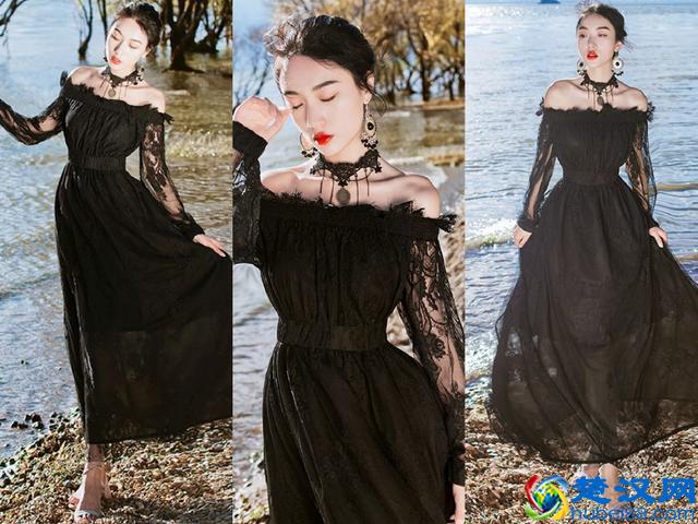 全黑的连衣裙配什么鞋？搭配各种高跟鞋，轻松显高好优雅了！