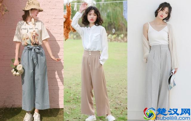 150小个子女生的日常穿衣搭配，阔腿裤搭配短袖显高又显瘦