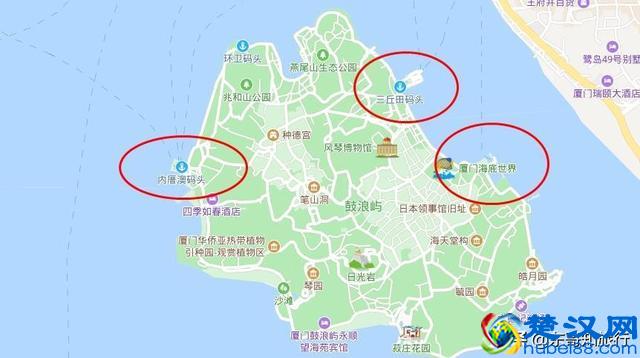 厦门去鼓浪屿最全交通攻略，分分钟让你了解鼓浪屿周边所有码头