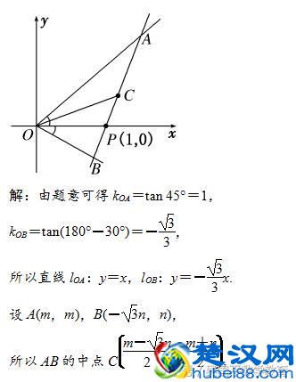 高考数学必拿分数讲解：直线的倾斜角与斜率、直线的方程