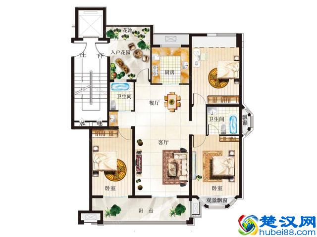 南京恒大翡翠华庭小高层，高层五居价格约332-736万元/套在售