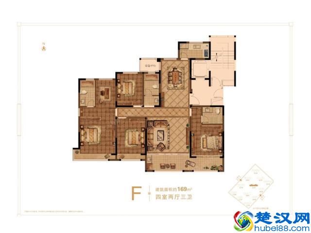 南京恒大翡翠华庭小高层，高层五居价格约332-736万元/套在售