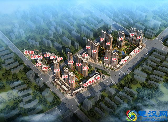 南京恒大翡翠华庭小高层，高层五居价格约332-736万元/套在售