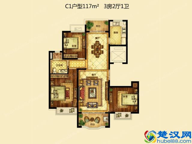 南京恒大翡翠华庭小高层，高层五居价格约332-736万元/套在售