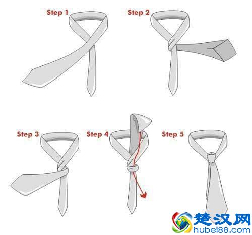 七种常见的领带的打法图解