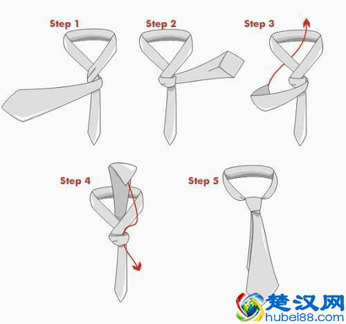 七种常见的领带的打法图解
