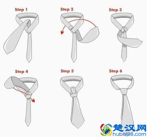 七种常见的领带的打法图解