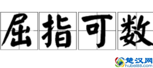 12345是什么成语：屈指可数