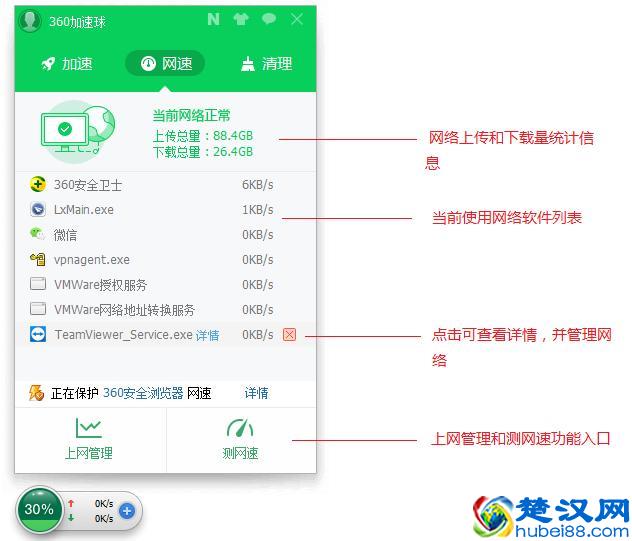 如何正确使用360安全卫士的加速球功能！
