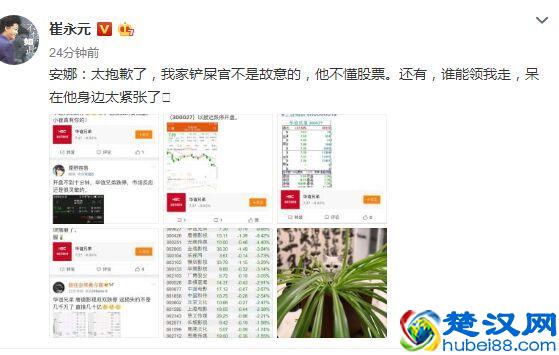崔永元厉害了！直接把华谊兄弟股票跌停了，很多人开始疯狂