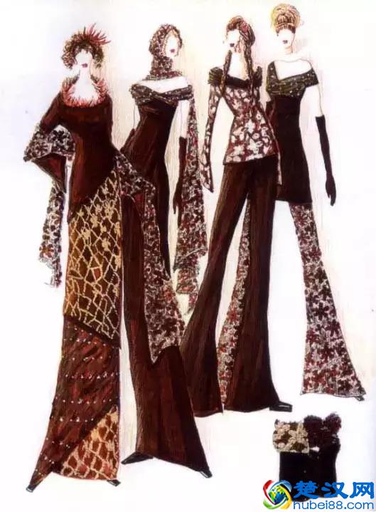 20种面料表现技法丨丝绸，蕾丝，牛仔，反光，薄面料，针织等