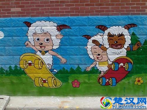 幼儿园手绘墙设计效果图展示 美天墙绘