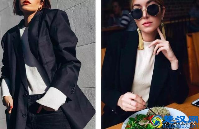 看了海量图片，发现能把“黑白配”穿好看的人，都很注意这一点
