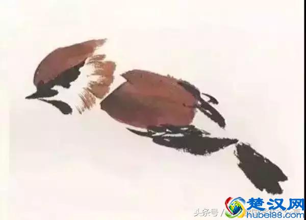 写意太平鸟画法步骤