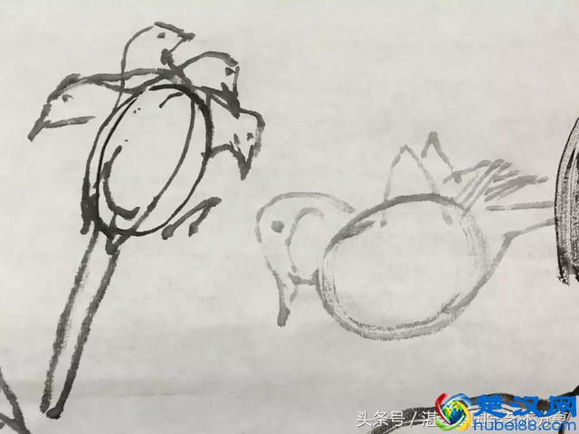 写意太平鸟画法步骤