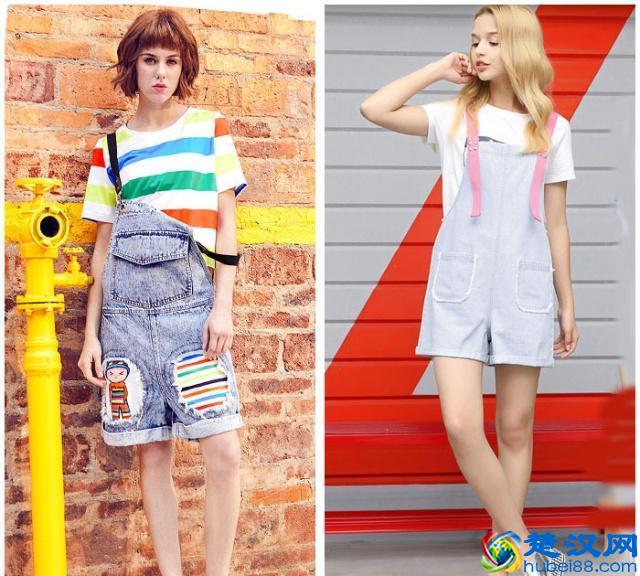 背带裤的6种穿搭示范，减龄时尚两不误