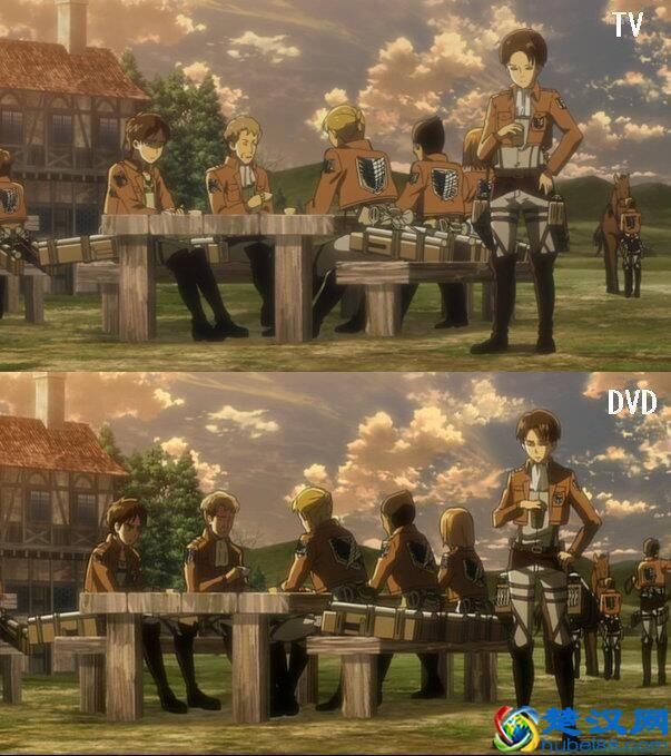 惊讶的动画 TV 版和 BD 版大比较