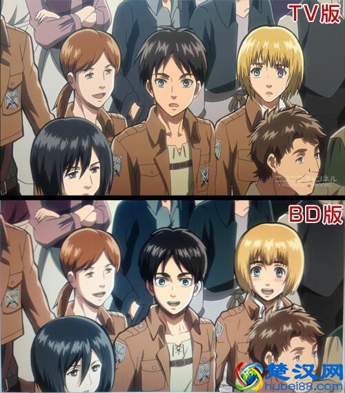 惊讶的动画 TV 版和 BD 版大比较