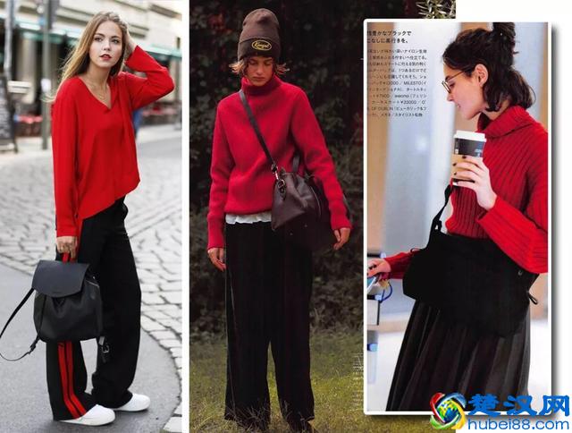 喜欢红色的，学会搭配这几种颜色，简单又经典，美得不得了！