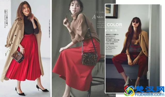 喜欢红色的，学会搭配这几种颜色，简单又经典，美得不得了！