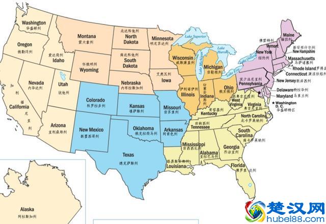 美国行政规划和各州简介