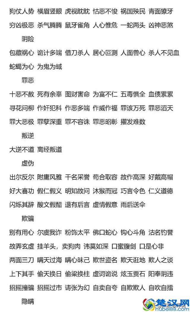 小学语文常用的褒义词和贬义词大汇总！（附练习）