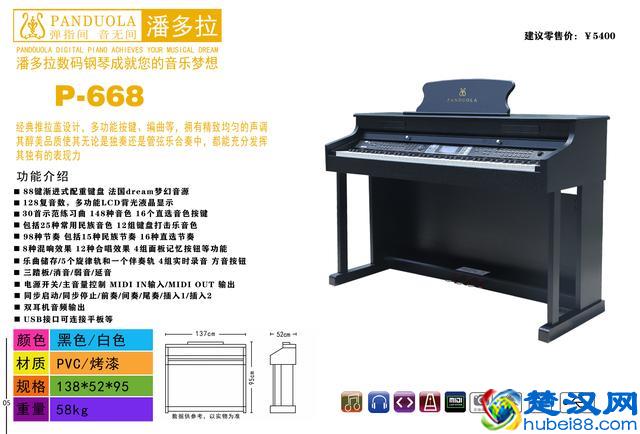 国内主流品牌电钢琴“潘多拉数码钢琴”PANDUOLA