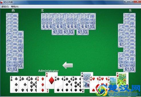 电脑游戏红心大战的玩法