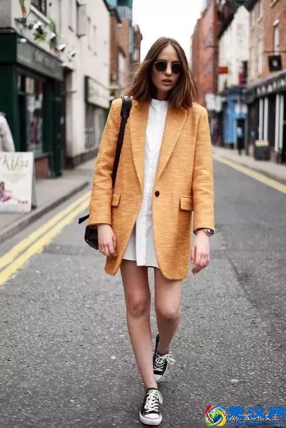 这三件外套搭配连衣裙，最适合