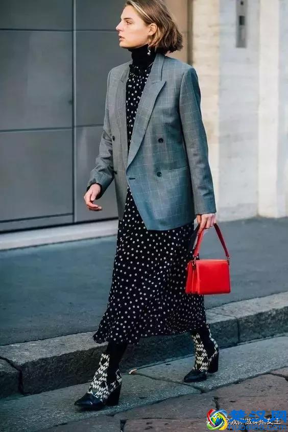 这三件外套搭配连衣裙，最适合
