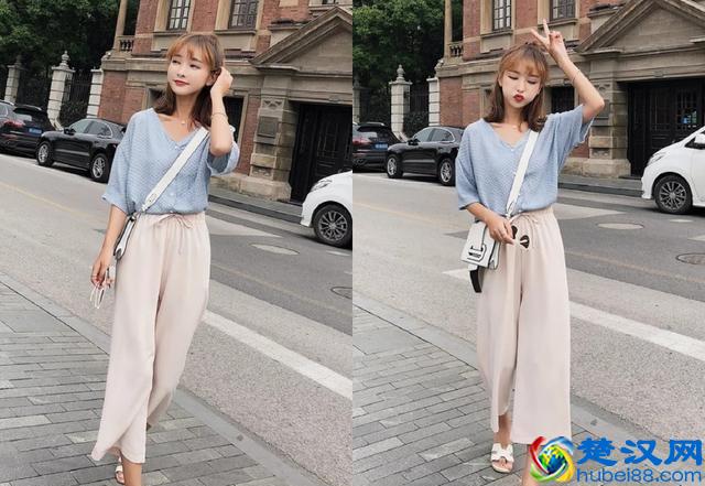 今年很流行的阔腿裤，搭配这4件上衣最好看了，还特显瘦！