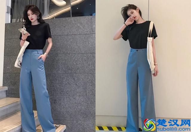 今年很流行的阔腿裤，搭配这4件上衣最好看了，还特显瘦！
