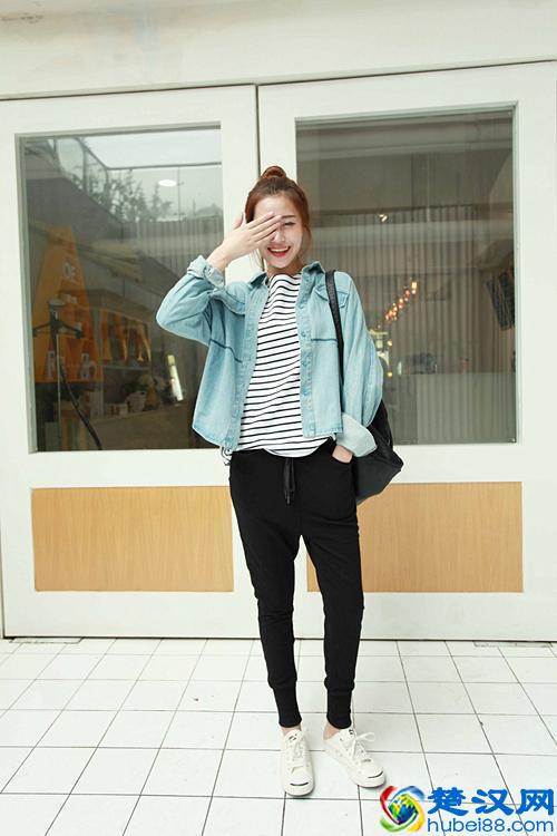 女生高帮帆布鞋怎么穿好看