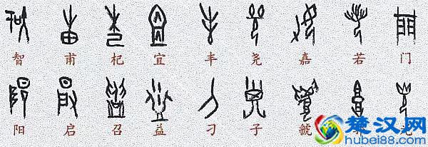你知道你的姓氏用甲骨文怎么写吗？