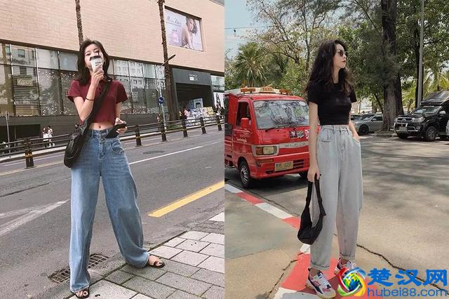 短上衣才是最清凉的单品！搭配高腰裤，特显高