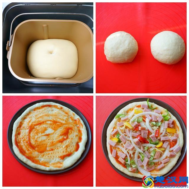 自己在家做披萨，饼皮酥脆嚓嚓响，揉面和铺料是好吃的关键！