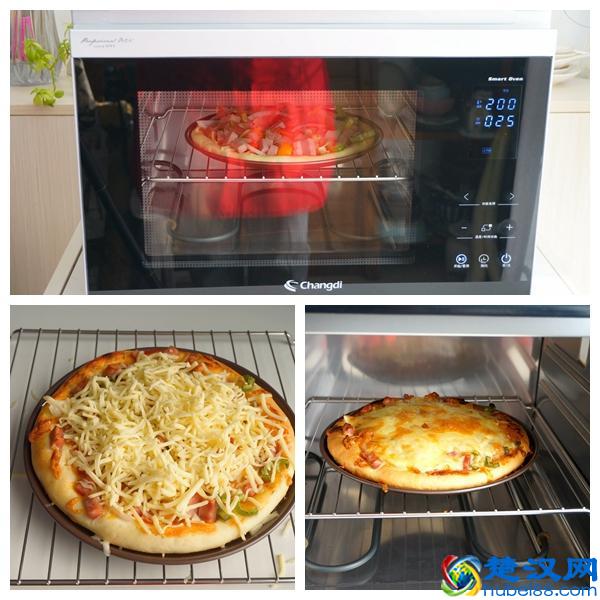 自己在家做披萨，饼皮酥脆嚓嚓响，揉面和铺料是好吃的关键！