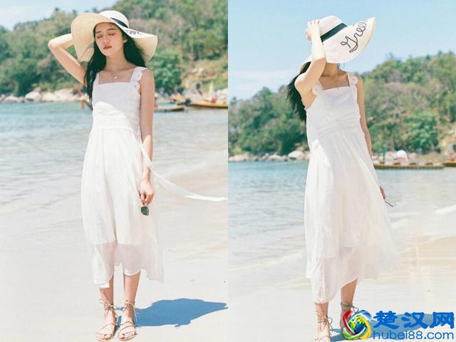 今夏最流行的白色连衣裙，配上这几双“凉鞋”穿，好看炸了！