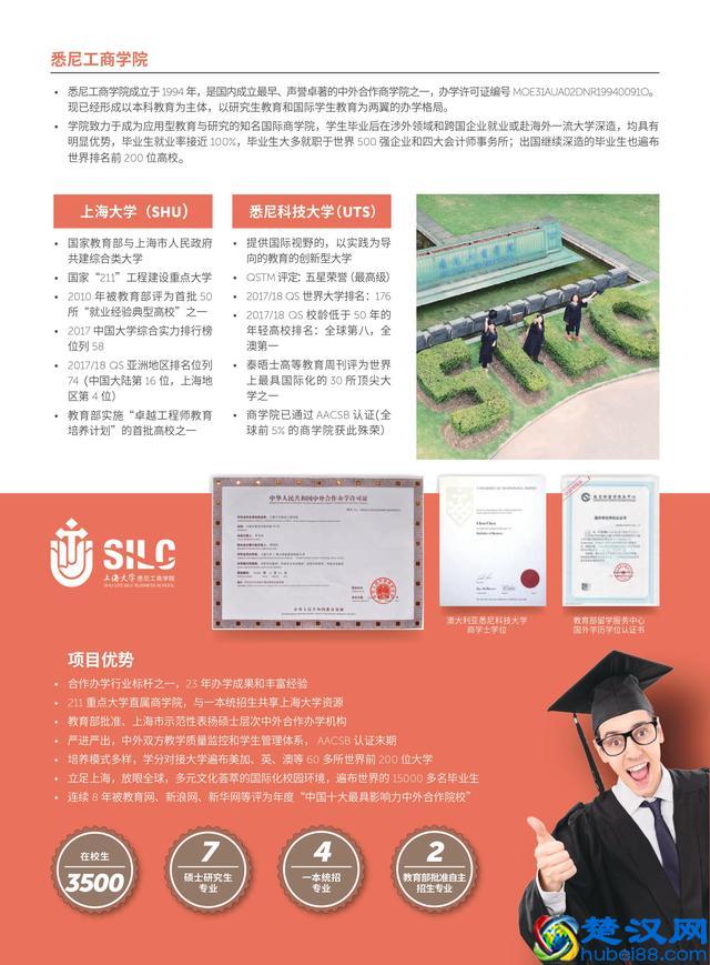 上海大学悉尼工商学院学院介绍，招生简章