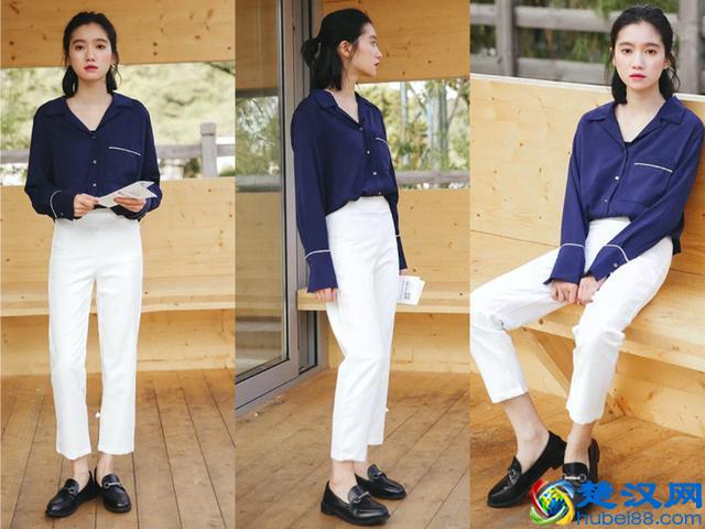 还在穿白衬衫？今年流行的是蓝色衬衫，搭配这4条裤子真心好看！